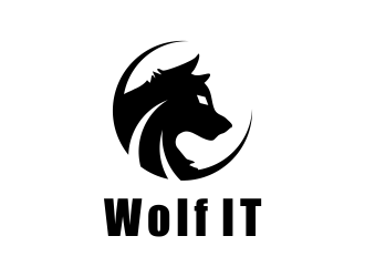 Wolf IT logo design by Girly
