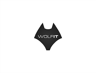 Wolf IT logo design by hole