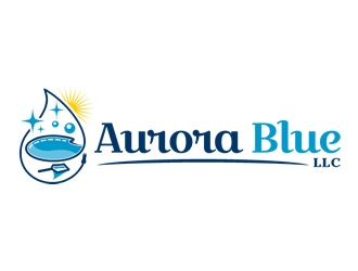 Aurora Blue, LLC logo design by Coolwanz