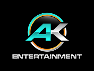 AK Entertainment logo design by evdesign