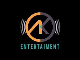 AK Entertainment logo design by SOLARFLARE