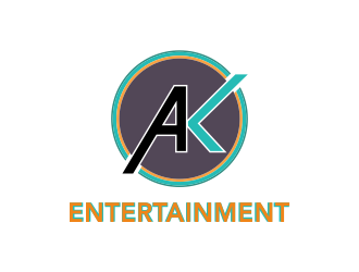 AK Entertainment logo design by oke2angconcept
