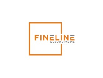 Fineline woodworks inc. logo design by bricton