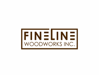 Fineline woodworks inc. logo design by serprimero