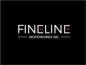 Fineline woodworks inc. logo design by kimora