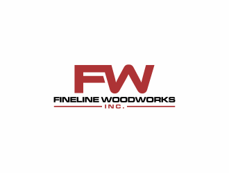 Fineline woodworks inc. logo design by hopee