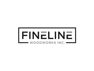 Fineline woodworks inc. logo design by alby