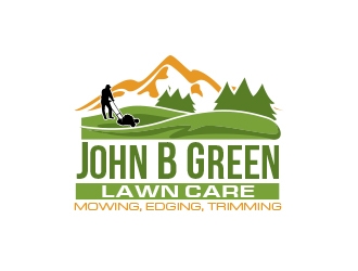 John B Green Lawn Care logo design by MarkindDesign