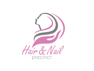 Hair & Nail Precinct logo design by serprimero