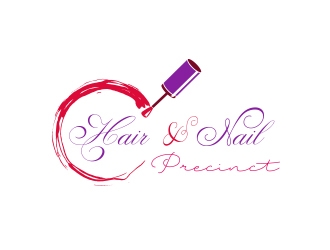Hair & Nail Precinct logo design by fawadyk