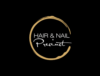 Hair & Nail Precinct logo design by logolady
