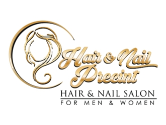 Hair & Nail Precinct logo design by DigitalCreate