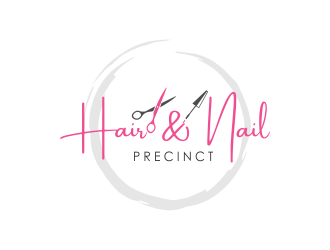 Hair & Nail Precinct logo design by kopipanas