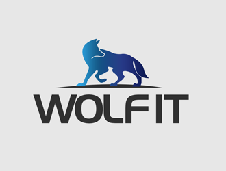 Wolf IT logo design by kunejo