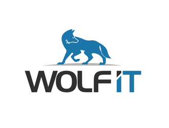 Wolf IT logo design by kunejo