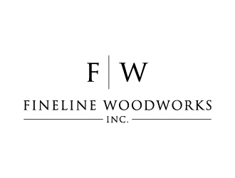 Fineline woodworks inc. logo design by maserik