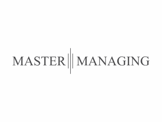 Master Managing  logo design by haidar