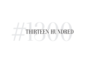 Thirteen Hundred logo design by rokenrol