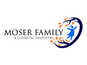 Moser Family & Cosmetic Dentistry logo design by jetzu