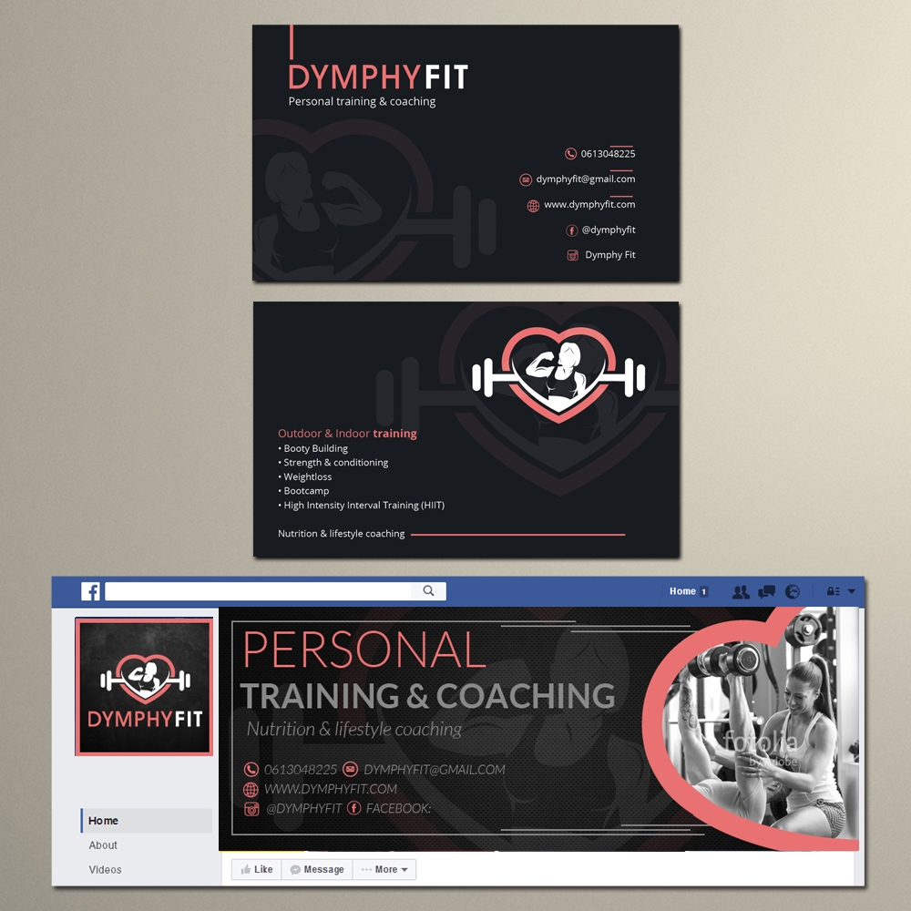 Dymphy Fit logo design by DreamLogoDesign