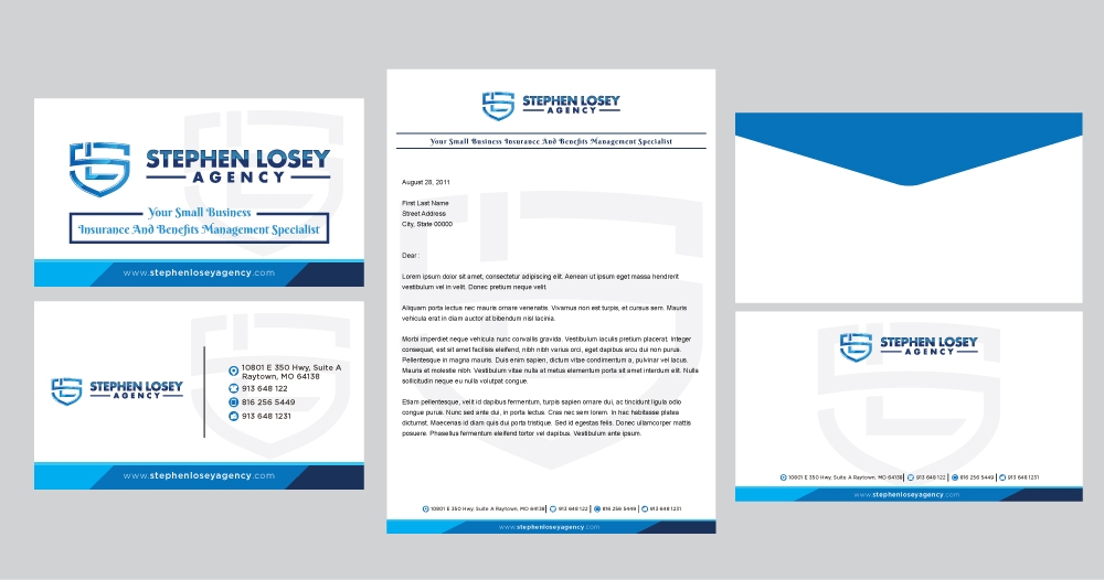 Stephen Losey Agency logo design by Godvibes