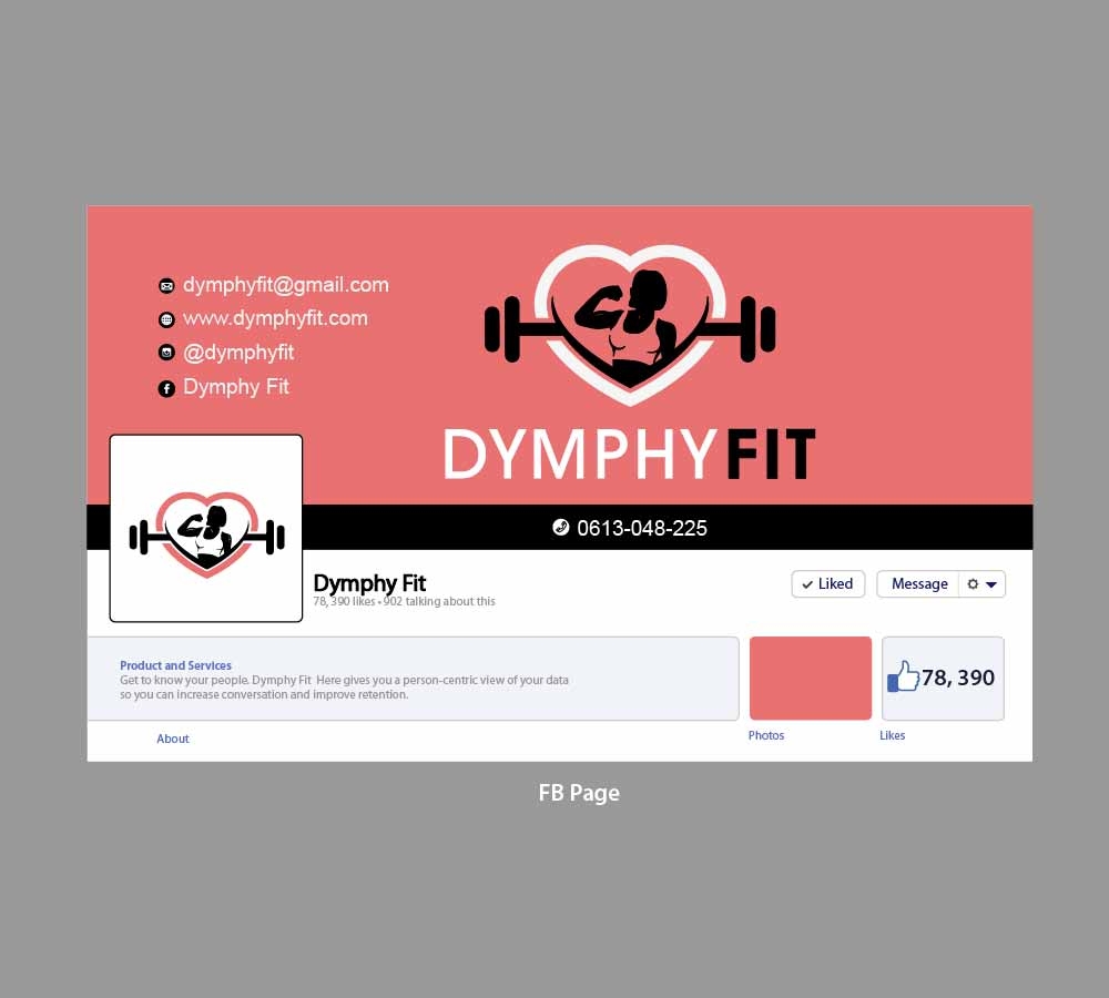 Dymphy Fit logo design by SOLARFLARE