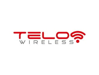 Telos Wireless logo design by pixalrahul