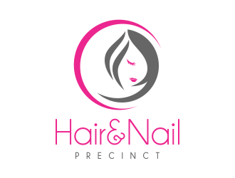 Hair & Nail Precinct logo design by AisRafa