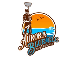 Aurora Blue, LLC logo design by daywalker