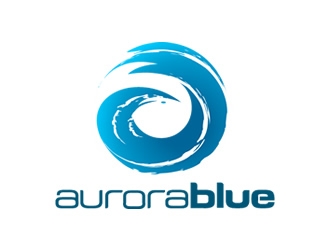 Aurora Blue, LLC logo design by Coolwanz