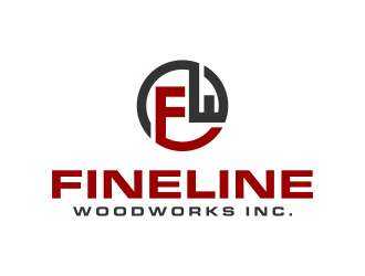 Fineline woodworks inc. logo design by FriZign