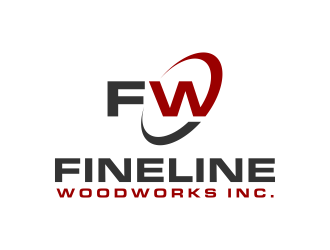 Fineline woodworks inc. logo design by FriZign