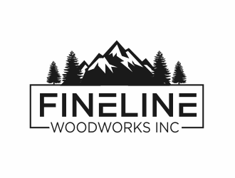 Fineline woodworks inc. logo design by justsai