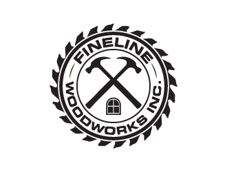 Fineline woodworks inc. logo design by Art_Chaza