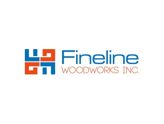 Fineline woodworks inc. logo design by shernievz