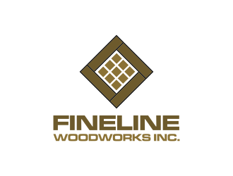 Fineline woodworks inc. logo design by RIANW