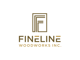 Fineline woodworks inc. logo design by RIANW