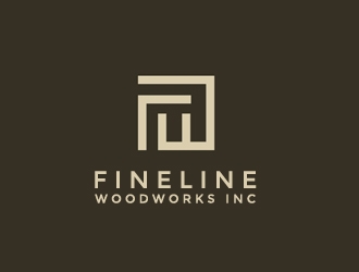 Fineline woodworks inc. logo design by gilkkj