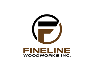 Fineline woodworks inc. logo design by semar