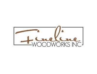 Fineline woodworks inc. logo design by zenith