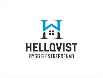 Hellqvist Bygg & Entreprenad logo design by hole