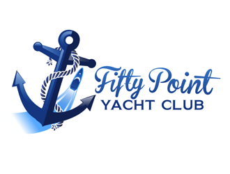Fifty Point Yacht Club logo design by megalogos