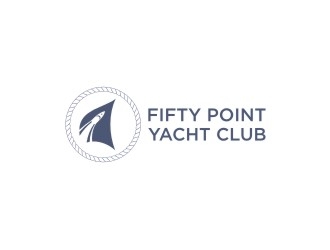 Fifty Point Yacht Club logo design by savana