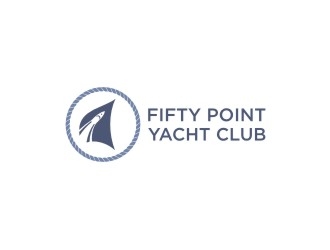 Fifty Point Yacht Club logo design by savana