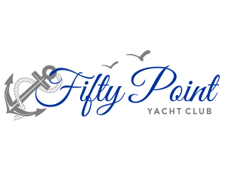 Fifty Point Yacht Club logo design by aldesign