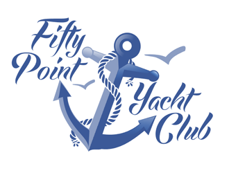 Fifty Point Yacht Club logo design by megalogos