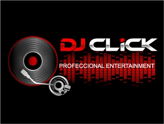 Dj Click logo design by Dawnxisoul393