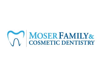Moser Family & Cosmetic Dentistry logo design by gipanuhotko