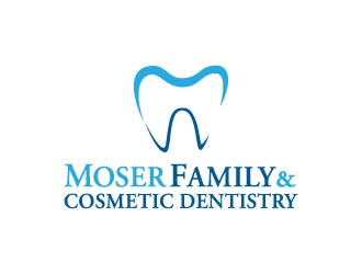 Moser Family & Cosmetic Dentistry logo design by gipanuhotko