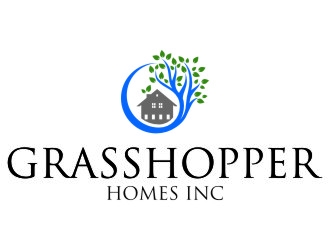 Grasshopper Homes Inc. logo design by jetzu